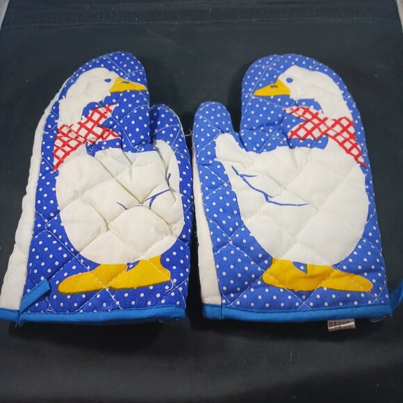 Vintage Oven Mitt Pot Holder Set of Two (2) - Picture 2 of 6